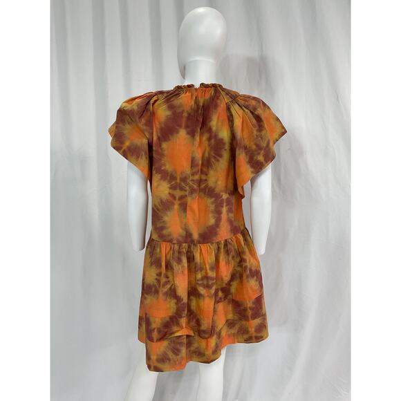 Ulla Johnson 'Isolde' Red Jewel Neck Dress Size 2 - Picture 3 of 5